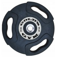 Gold's Gym GG-OGP-RUB-20KG - Olympic Rubber Grip Weight Plate - 20kg